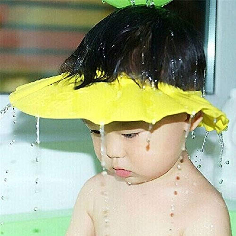 [Australia] - Baby Safe Shampoo Shower Bathing Protection Soft Shower Cap Hat Wash Hair Shield for Children Kids (Pink) Pink 