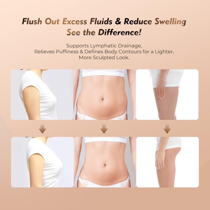 35-Speed 3-in-1 Microcurrent Lymphatic Drainage Massager for Legs Arms Belly, Body Sculpting Machine with Microcurrent, Cellulite Massage Tool,Light, Heat |Vibration, Promotes Circulation Skin Renewal