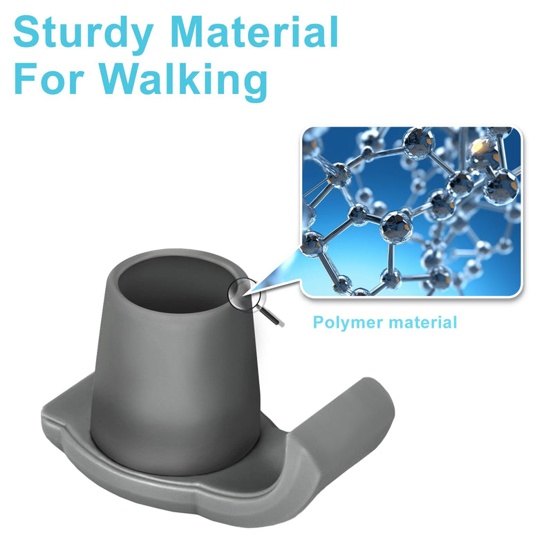 [Australia] - 4 Pack Walker Skis Glides for Folding Walkers, Walker Glides for Seniors, Essentials Walker Accessories Mobility Aid Accessory for Seniors Gray 4 