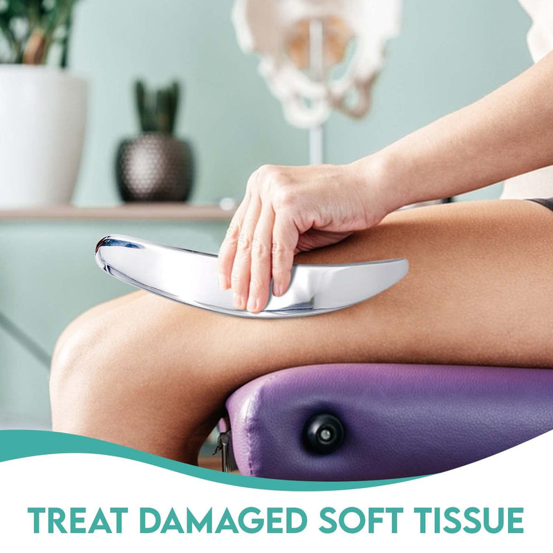 [Australia] - COZLOW 3-in-1 Muscle Scraper Tool Set - Skin Scraping Massage Tools for IASTM Therapy - Deep Tissue Gua Sha for Soft Tissue Mobilization, Fascia & Myofascial Release - Stainless Steel Metal Blades Style A (3in1) 