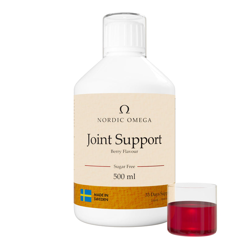 JointSupport Collagen, Berry Flavour, Sugar Free, 500ml, Made in Sweden (Pack of 1, Berry) 500 ml (Pack of 1)