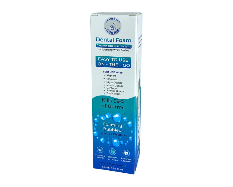 [Australia] - Pearldent Dental Foam - Cleans and Sterilizes Removable Dental and Ortho Appliances - Up to 4 Months Supply. Great for Aligners, Retainers, Mouth Guards. 
