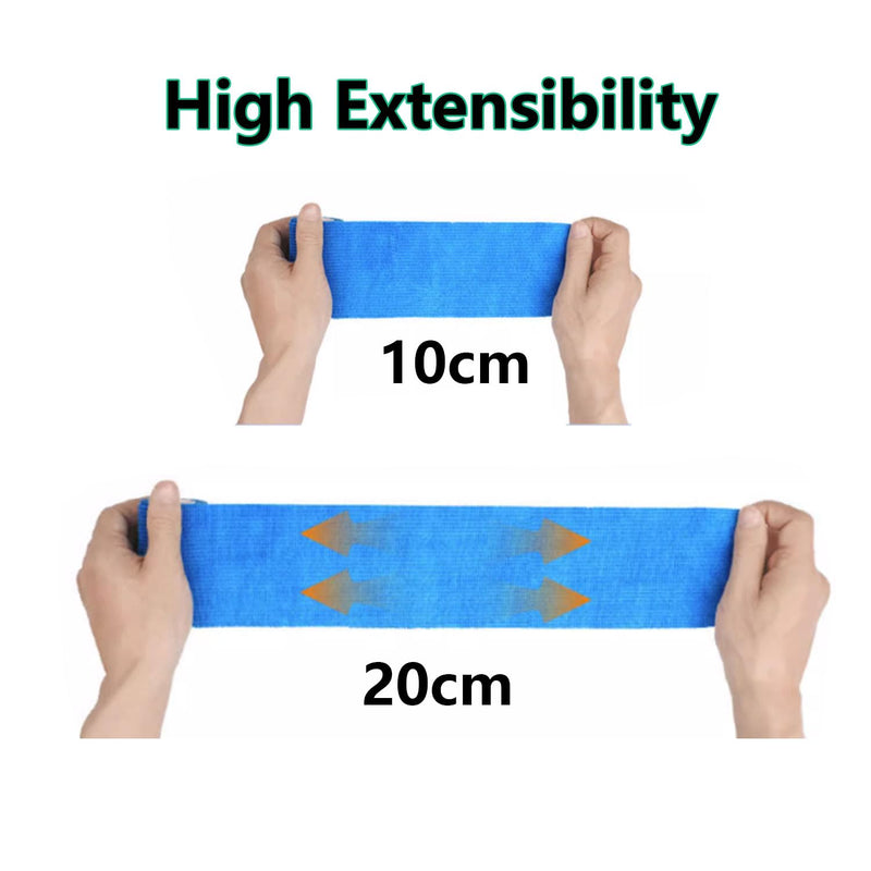 [Australia] - Self-adhesive bandage 12 rolls, 5 cm x 4.5 m plaster roll bandage material, elastic bandage bandage fixing bandage adhesive bandage self-adhesive for sports, wrist vet wrap cat dog horse (black) 12 rolls black 