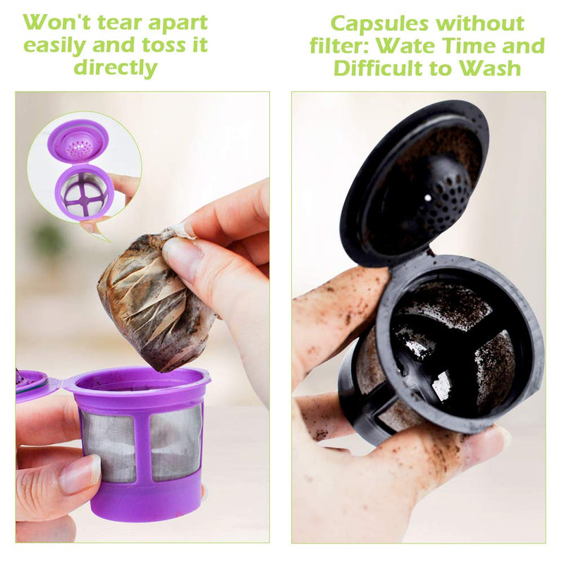 [Australia] - CAPMESSO Disposable Coffee Paper Filters Replacement Kerig Filter Compatible with Reusable Single Serve Pods Keurig Coffee Maker-300 Count (Natural) Natural-300 Count 