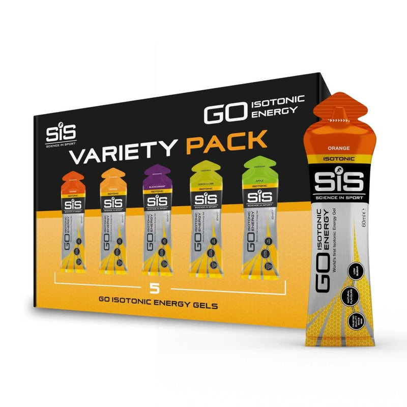 [Australia] - Science in Sport GO High Carb Isotonic Energy Gel 5 x 60ml, Vegan - Isotonic formulation with 22g carbohydrates, good energy supplier, optimal alternative for isotonic drinks, pack of 5 