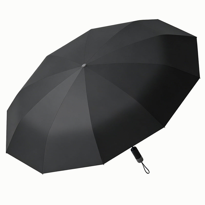 Reverse-folding umbrella with jelly handle and 50+ UPF sun protection Green