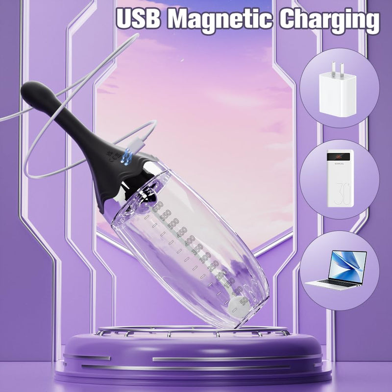 [Australia] - Anal Douche Automatic Enema Bulb - Electric Enemas for Colon Cleanse for Women with 3 Speeds 5 Spouts, Silicone Douches for Men Anal Cleaner, Remote Control Enema Kit Anti-Backflow Bottle 20oz 