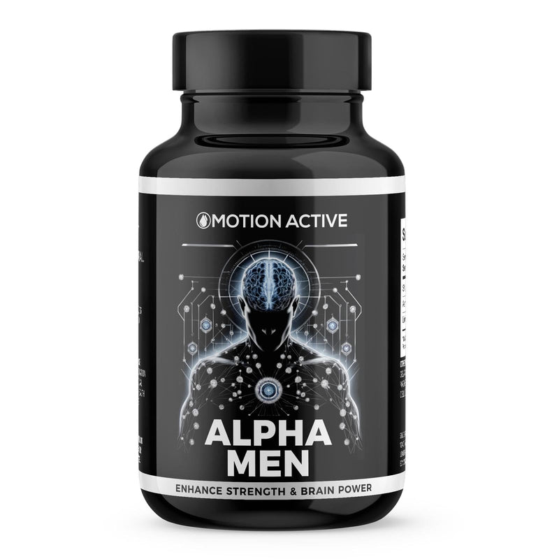 Alpha Men: Shilajit, Ashwagandha & Lions Mane, 90 Capsules 1800mg. Premium Brain, Energy, Testosterone & Mood Support Blend for Peak Physical and Cognitive Performance