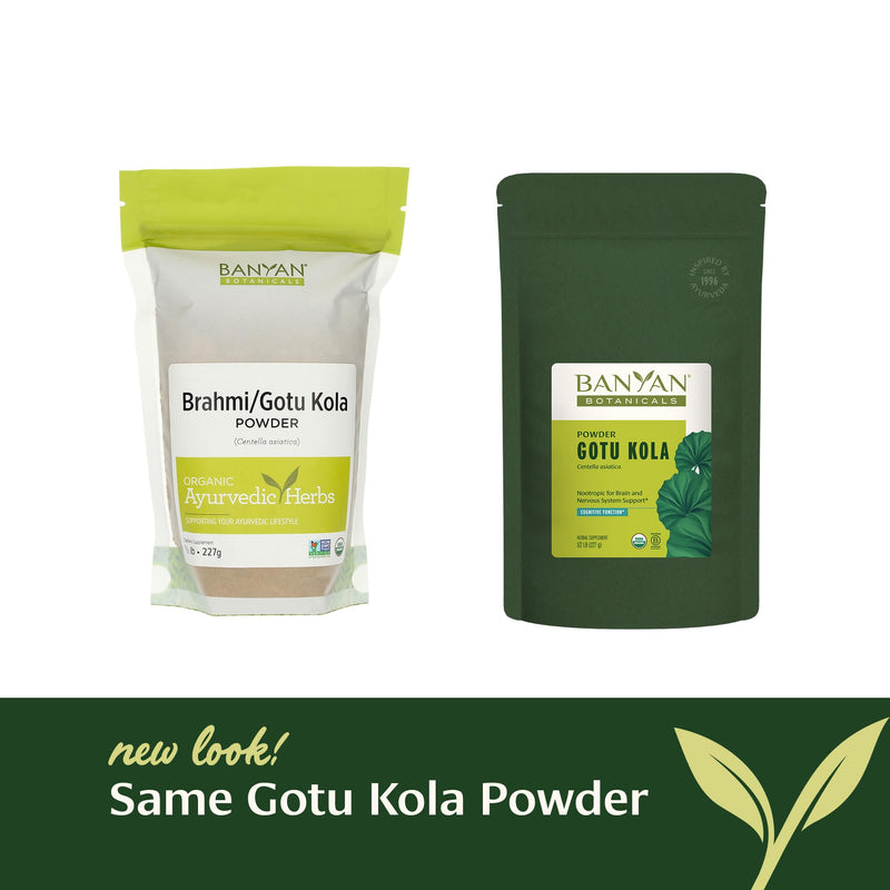 [Australia] - Banyan Botanicals Gotu Kola Powder ‚Äì Organic Brahmi (Centella Asiatica) ‚Äì Calming Nootropic Herb for Nervous System Support & Healthy Skin* ‚Äì ¬Ω lb. ‚Äì Non-GMO Sustainably Sourced Vegan 8 Ounce (Pack of 1) 