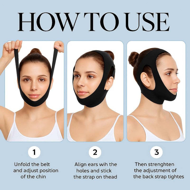 [Australia] - Chin Strap for Sleeping ‚Äì Anti Snoring Solution for Mouth Breathers, Adjustable & Comfortable Sleep Aid for Men & Women, CPAP Users, Breathable Snore Stopper Strap ‚Äì Soft & Secure Fit 