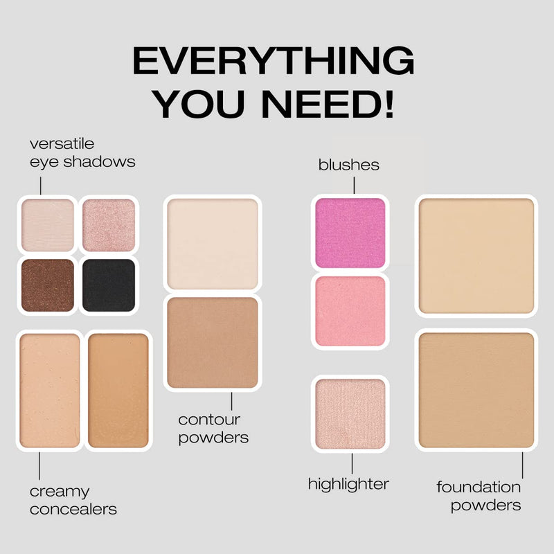 [Australia] - Woosh Beauty, Fold Out Face Original Makeup Palette, Travel, All in One, Neutral Cream & Powder (#2 Medium Light) #2 Medium Light 