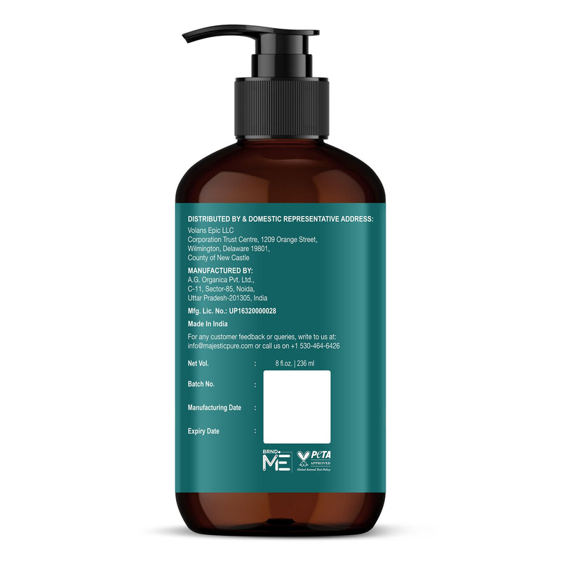 Majestic Pure Vitamin E 70,000 IU Massage Oil, Nourishing Body Oil, 8 Fl Oz | Refreshing and Relaxing- Natural Oils with Almond - Jojoba - Argan & Avocado for Hydrating Dry Skin Types- Men and Women 8 Fl Oz (Pack of 1)