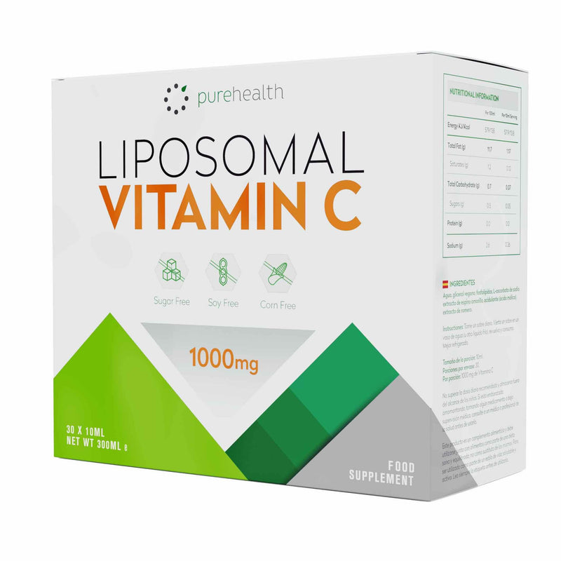 The Purest, Most Bioavailable Liposomal Vitamin C On The Market 1000mg 30 Daily Sachets No Sweetener, No Soy, All Natural Ingredients.Immune System, Skin & Energy Support