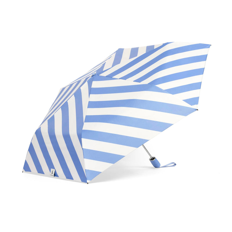 ShedRain Super-Slim Travel Compact Umbrella, Auto Open Close, UPF 50+ | 42" Arc, Folds to 10.5", Blocks 98% of UV Rays, Wind-Reflex Frame, Lightweight Design, Auto Open Close Striata Periwinkle