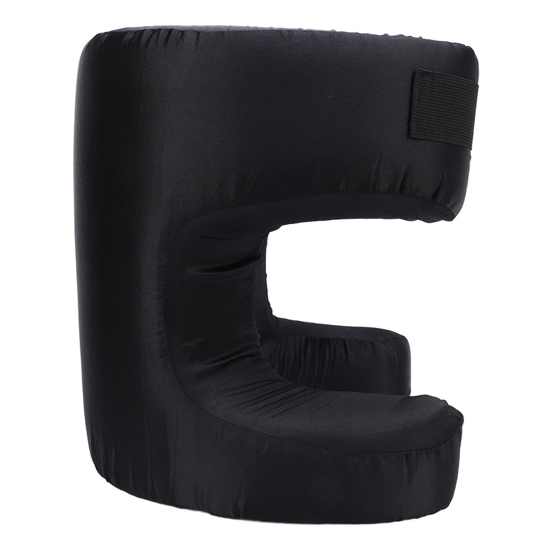 [Australia] - Memory Foam Face Pillow, Ergonomic Design, Silk Fabric Beauty Pillow for Back Sleep Training Pillow, Memory Foam Support, Soft Cushioning, Suitable for Comfortable Sleep (Black) Black 