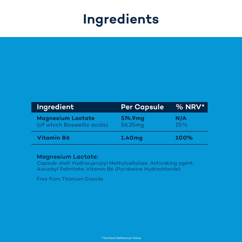 Magnesium+ 575mg Supplement – 28 High Strength Capsules – Magnesium Lactate & Vitamin B6 Health Supplements to Reduce Tiredness & Support Bone Health – Supplements by FutureYou Cambridge 1 count (Pack of 28)