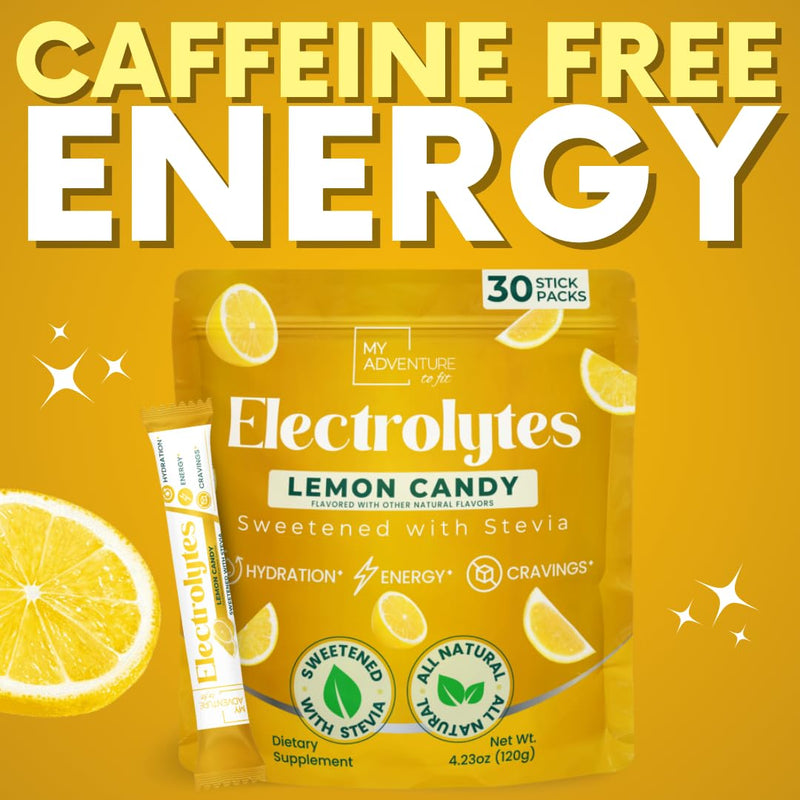 Electrolytes Powder Packets – Lemonade Sugar Free Hydration Drink Mix 30 ct | Refreshing Flavor Makes Water Easy to Drink – Daily Water Enhancer for Everyday Life, Sports, Exercise, Travel & Outdoors 30 Sticks (Pack of 1)