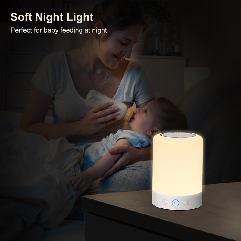 [Australia] - Kipcush Night Light White Noise Sound Machine, Max 8H Timer, 20 Soothing Sleep Sounds. Portable Design for Bedroom, Office, Nursery, Travel, Up to 8 Hours Battery Life 