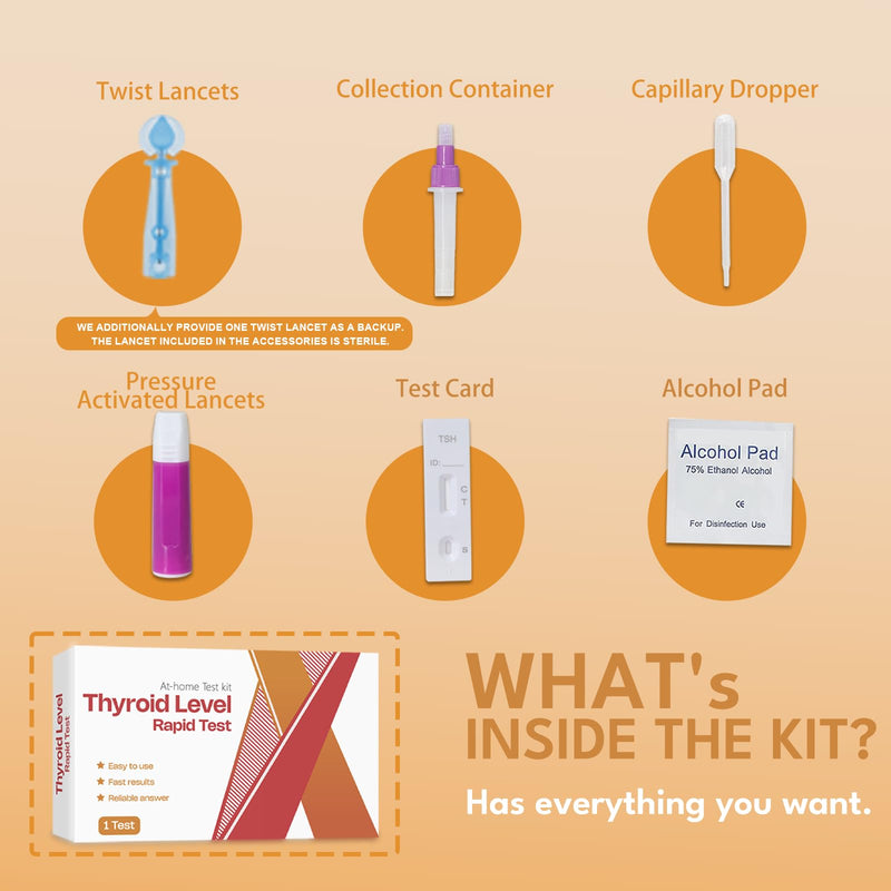 [Australia] - Thyroid Test Kit at Home - Rapid TSH Tester,Accurate TSH Testing Kit for Thyroid Health Monitoring (1 Test) 
