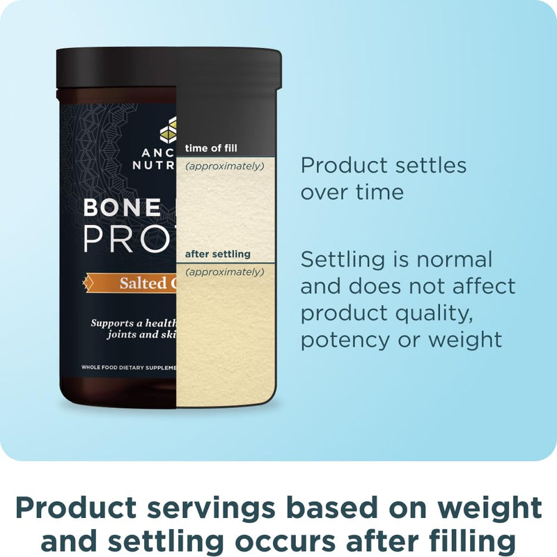 [Australia] - Ancient Nutrition Bone Broth Protein Powder, Salted Caramel, 19g Protein per Serving, Beef, Supports Healthy Skin, Gut Health, Joint Supplement, Gluten Free, Paleo and Keto Friendly, 20 Servings 