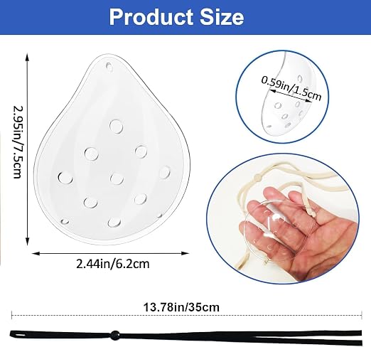 AMZVIO 2pcs Eye Shield After Cataract Surgery,Cataract Eye Shield With Extended Elastic Strap Longer & Wider for Adults,Clear Eye Patch for Sleeping after Surgery