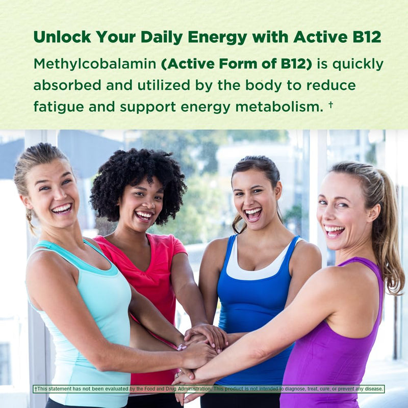 Methyl B12 1000mcg (120 Caps) High Absorption Methylcobalamin for Sustained Energy, Nerve & Heart Health* - Vegan Vitamin B12 by Innervis Nutrition