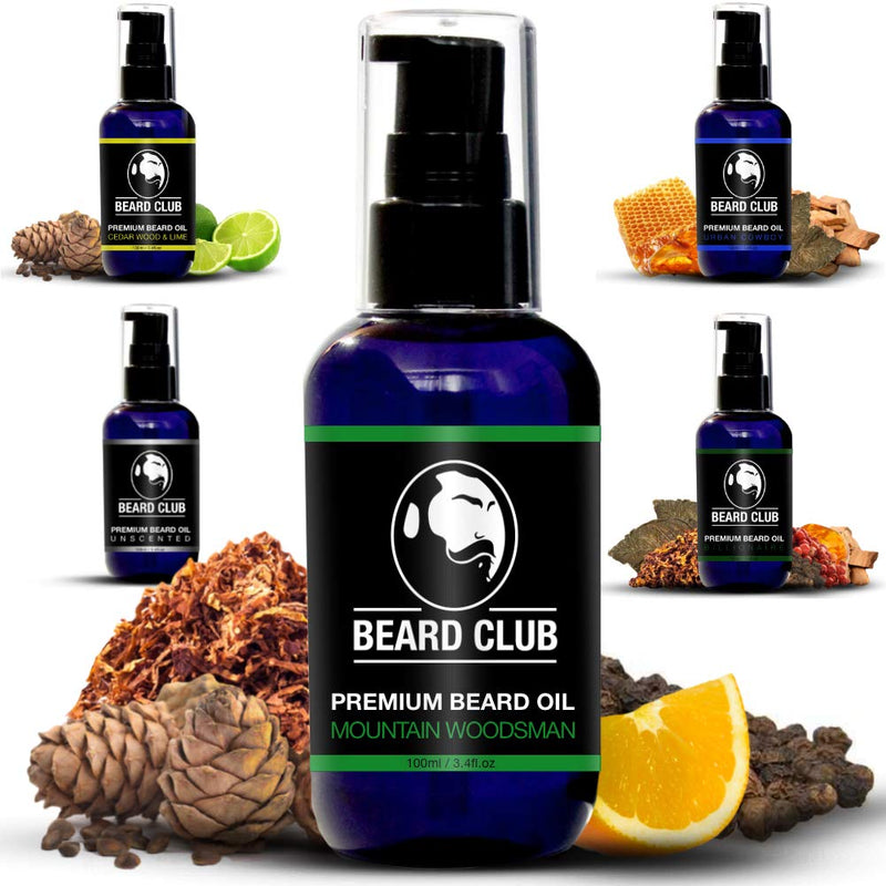 [Australia] - Beard Club - Beard Oil - Mountain Woodsman Beard Oil Men - Ideal beard care and beard oil (Beard Oil) for men - 100ml 