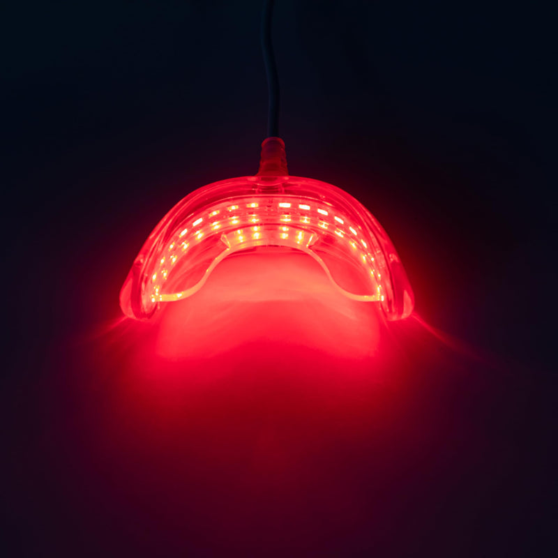 [Australia] - Red Light Therapy for Gums, Toothache Relief, 32 LED Periodontal Light, Bleeding Gums, Gum Health Red Light, with adapters for USB/C, iPhone, and Android 