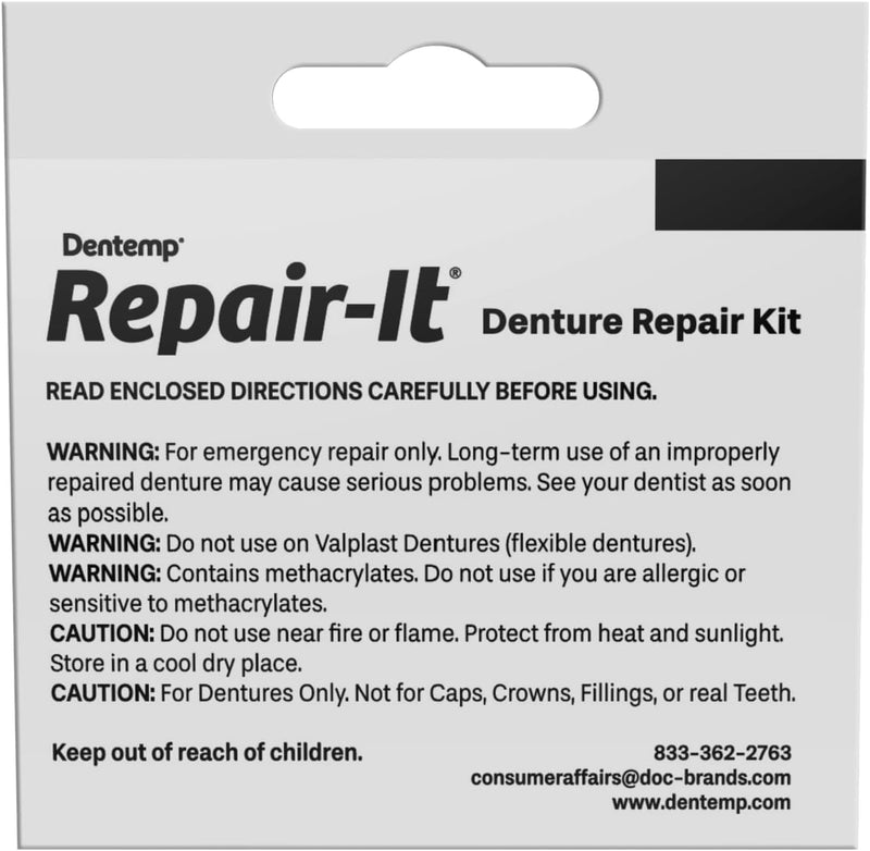 [Australia] - Repair-It Denture Repair Kit, Zinc Free 1 kit 