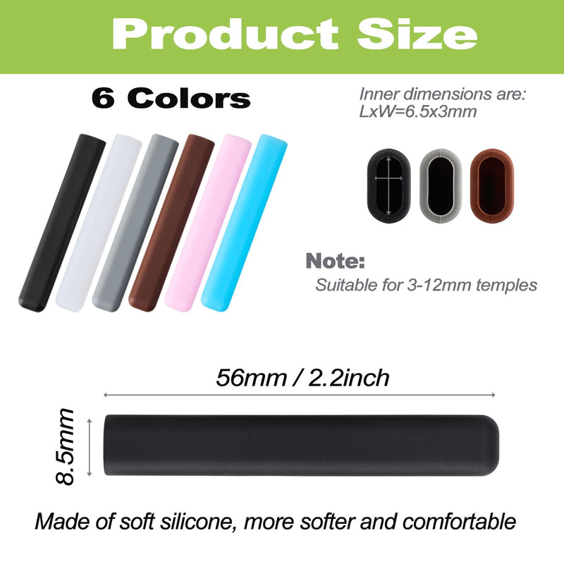 [Australia] - Gdnmapt Silicone Glasses Ear Cushion, Anti Slip Eye Glasses Ear Gripper, Comfortable Glasses Ear Grips, Eyeglass Ear Cushions Solution for Sore Ears, Temple Sleeves Tips for Glasses (2 White Pairs) 2 White Pairs 