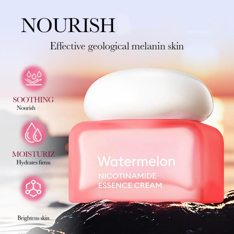 Watermelon Niacinamide Vitamin B3 HA Face Cream Lotion,Face Moisturizers | Firming Hydrating Facial Creams,Moisturizing Facial Skin Care Cream,Brighten skin tone 50g 1.76 OZ