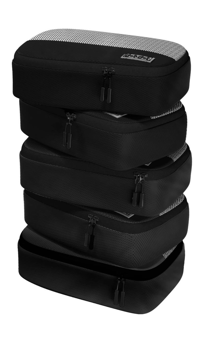 Large and Small Black Packing Cubes for Travel