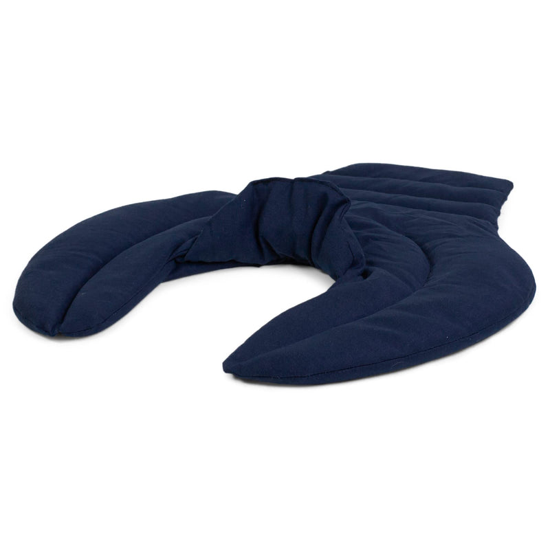[Australia] - Cervical neck pillow - neck + shoulders + back - dark blue - linseed pillow - neck pillow heat pillow - easy to use cold and as a heat neck pillow linseed 