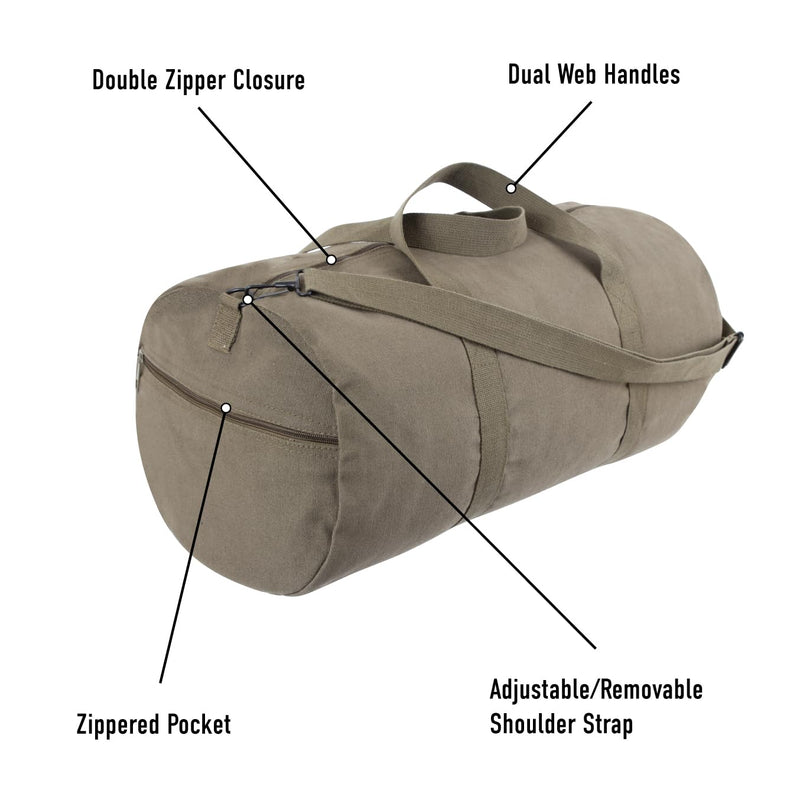 Rothco 22215: Midnight Camo Canvas Shoulder Duffle Bag