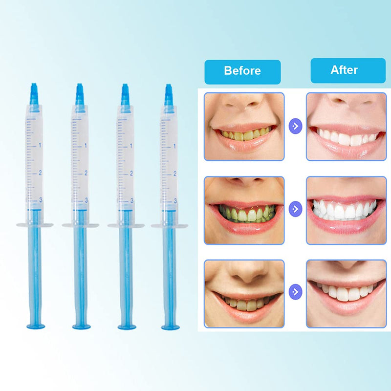 [Australia] - Professional Teeth Whitening Gel 10 PCS 3ML Sensitive Tooth Whitener Gel Syringes Refills 35% CP Bleaching Gel for Teeth Whitening Light 