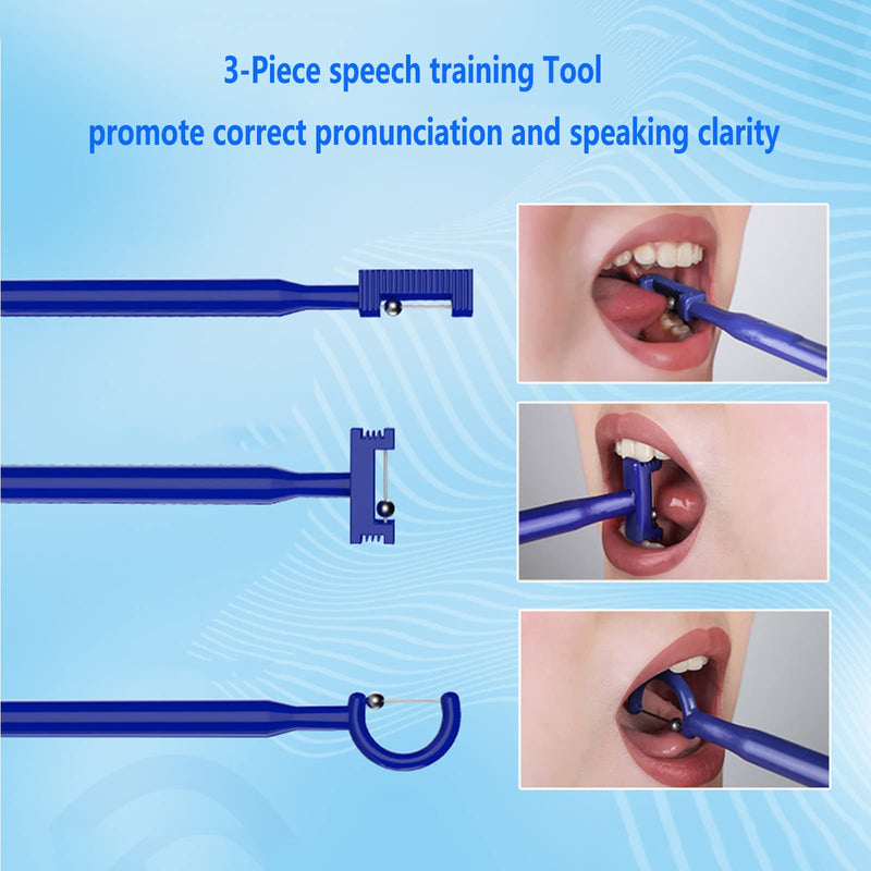 [Australia] - LJTT 3Pcs Kids Tongue Tip Lateralization Elevation Tools Tongue Tip Exercise Oral Muscle Training Autism Speech Therapy Talk-Tool 