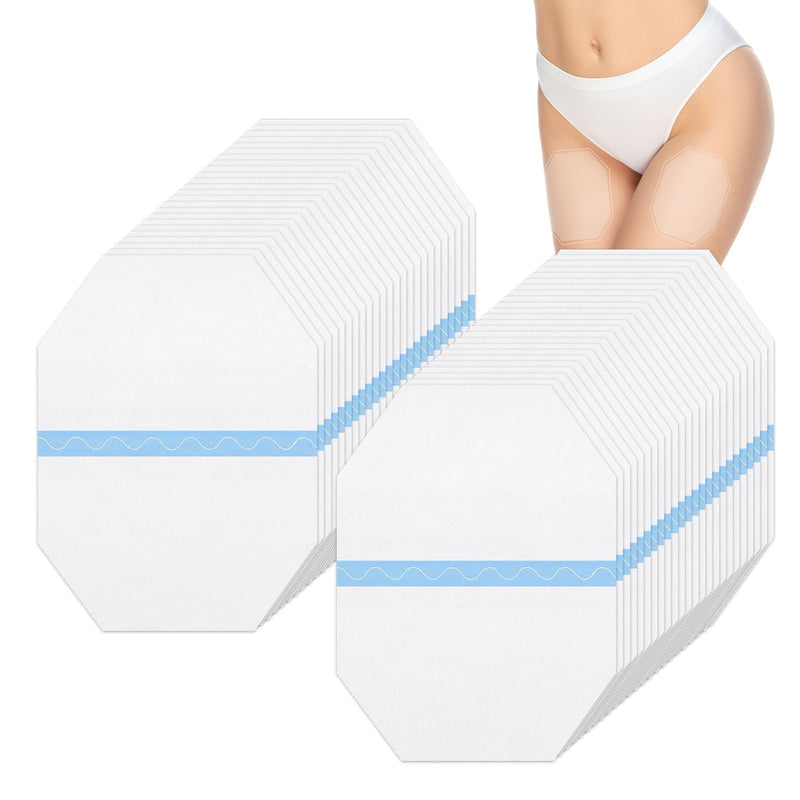 50 PCS Thigh Lift Tape, Disposable Self Adhesive Thigh Chafing Rub Prevention Tape Patches, Thin Inner Thighs Friction Pad, Prevents Chafing Wear Resistant