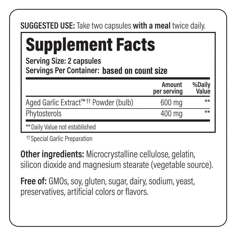 [Australia] - Kyolic Aged Garlic Extract Formula 107, Phytosterols for Cholesterol Support, 240 Capsules (Packaging May Vary) 240 Count (Pack of 1) 