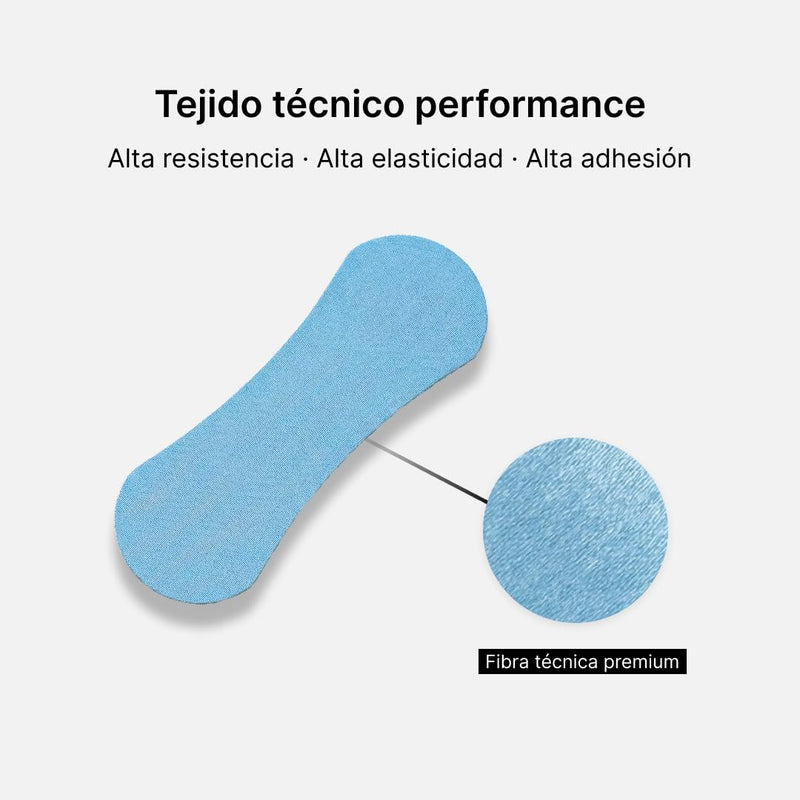 BeHermetic - Sport Nose Strips Hermetic Strip Sport - Sweat-Resistant and Secure Adhesion - Silk Premium Material - Improves Nose Breathing - Intensive Training - Pack of 30 (Blue) Blue
