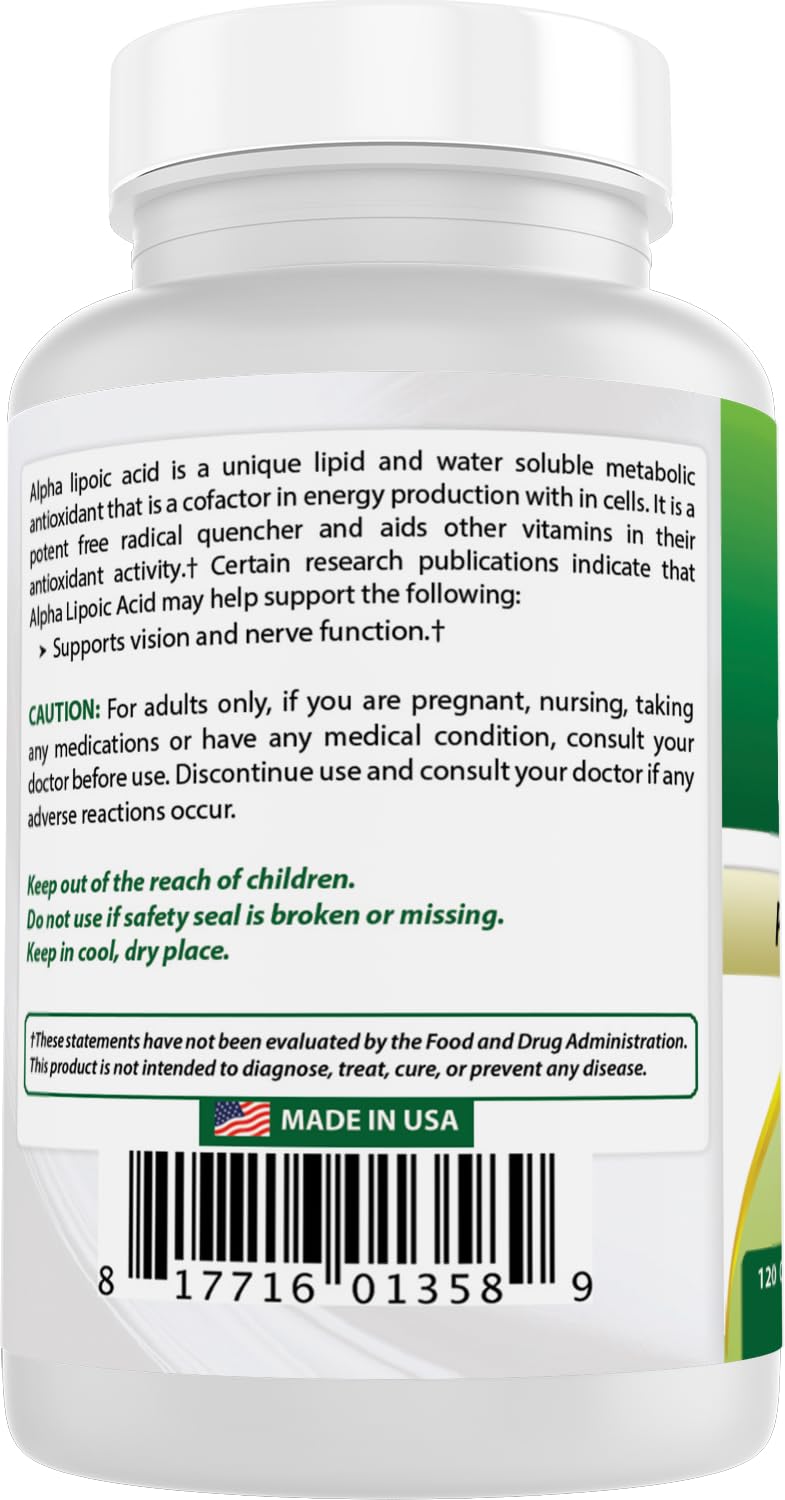[Australia] - Best Naturals Alpha Lipoic Acid 300 mg 120 Capsules (120 Count (Pack of 2)) 