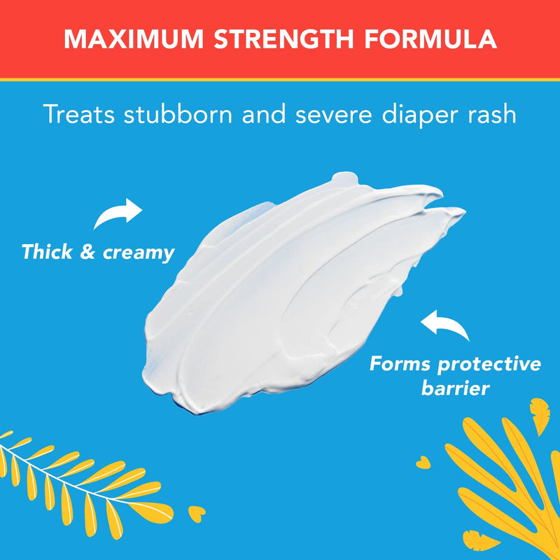 [Australia] - Triple Paste 3X Max Diaper Rash Ointment, Maximum Strength Zinc Oxide Ointment for Severe Diaper Rash, 2 oz Tube 