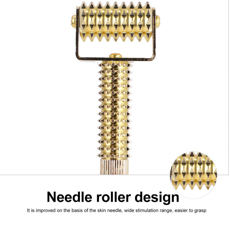 [Australia] - Roller Stick Copper Needle Ear Detecting Massager Spring Acupoint Flexible Acupuncture Golden Massage Er Pen Probe 