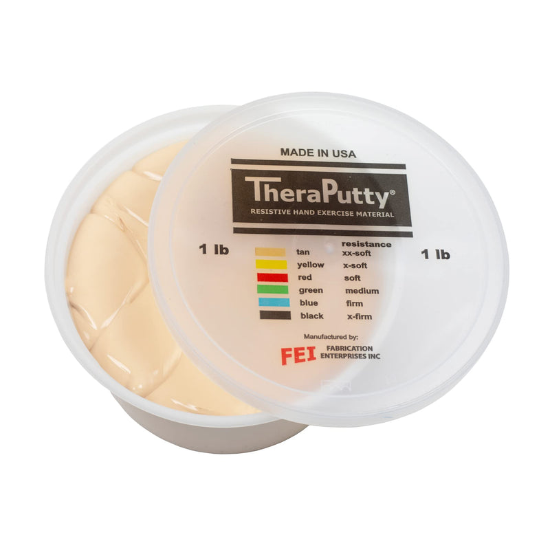 [Australia] - CanDo TheraPutty Scented Hand Exercise Putty For Rehabilitation, Exercises, Hand Therapy, Occupational Therapy, Vanilla Tan XX-Soft 1lb 1 Pound (Pack of 1) 