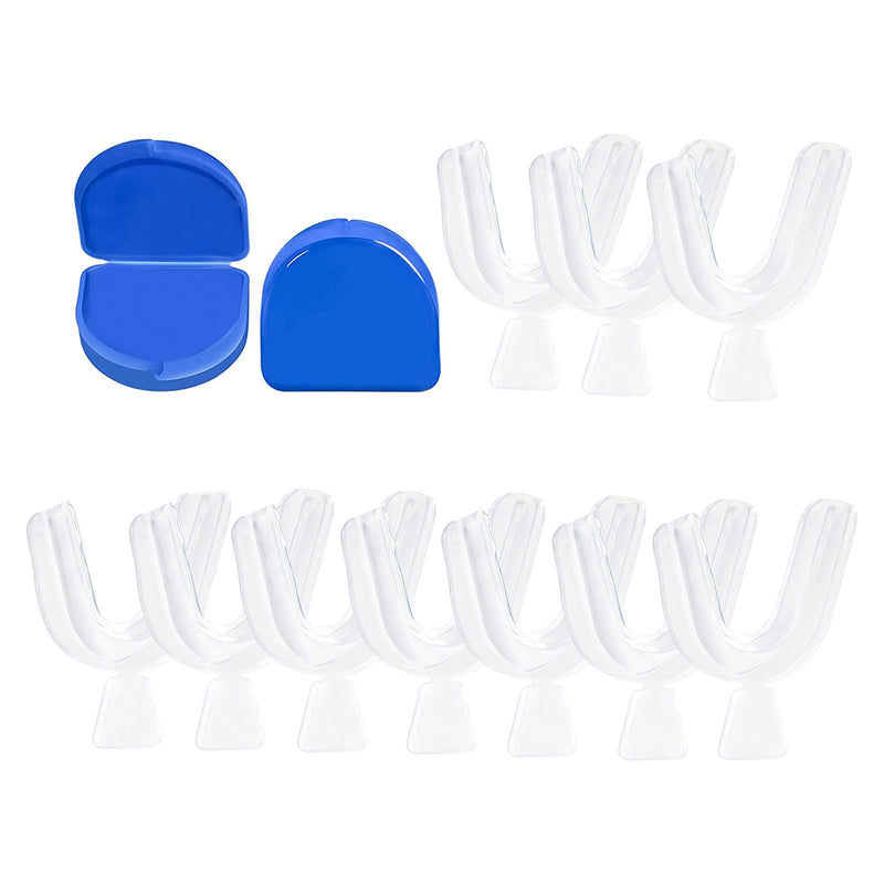 10PSC Teeth Whitening Trays Kits Mouth Trays & 2 Tooth Boxes, Thermoform Moldable Whitening Teeth Tray, Oral Care Thin Moldable Mouth Tray Kit Tools for Whitening