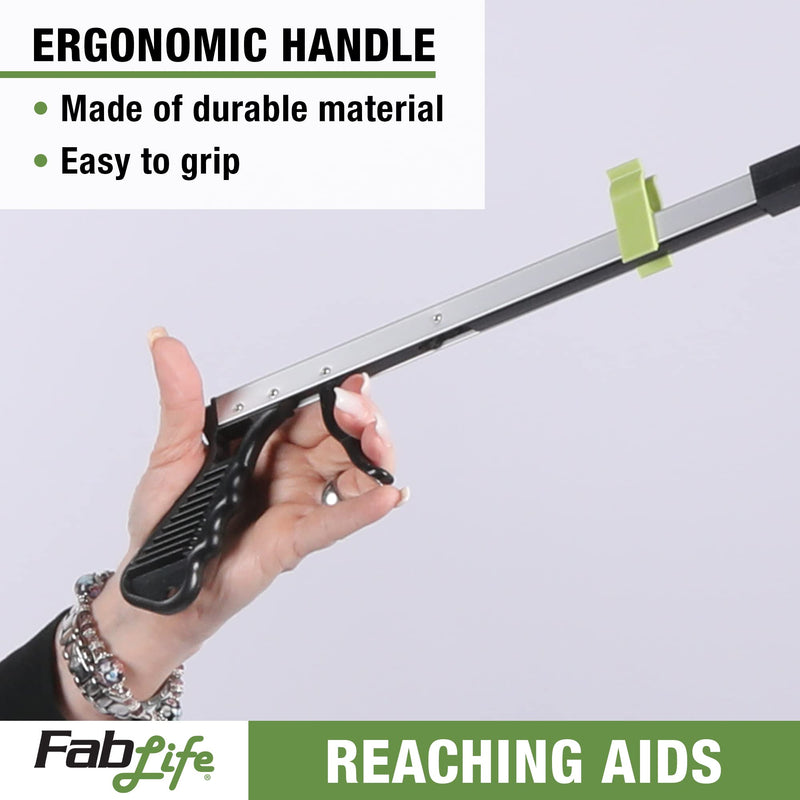 [Australia] - FabLife Reaching Aids for Mobility, Hip Replacement, Knee and Back Surgery, Rehabilitation, Physical Therapy, Recovery Daily Living Aid Grabber Magnetic Reacher Extended Reach with Easy Trigger 