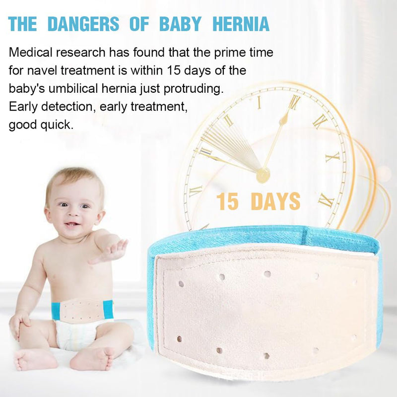 [Australia] - KSJEHW Umbilical Hernia Belt Baby Belly Band Infant Belly Bandage for Hernia Support Truss Children Navel Belly Button Band Newborn Baby Supplies Adjustable Wrap(Blue) Blue 