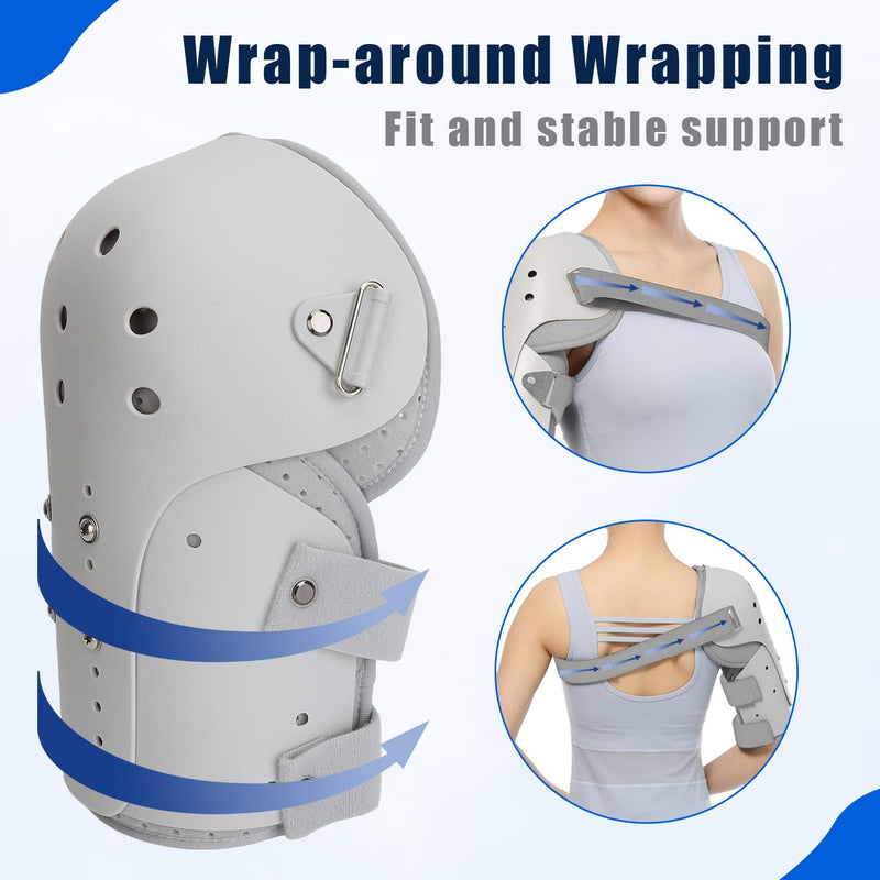 [Australia] - TARSHYRY Medium Humeral Shaft Fracture Splint & Humeral Fracture Brace for Broken Upper Arm Shoulder Bicep Left/Right Arm Long-Bone,Lightweight Breathable Humerus Fracture Splint for Men Women (Left Shoulder) Left Shoulder 