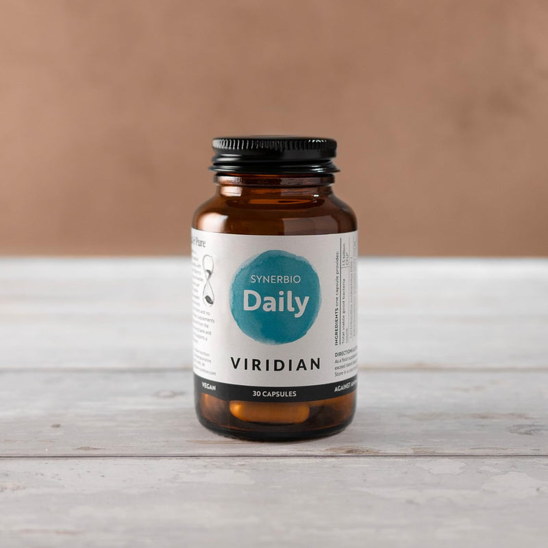 Viridian - Synerbio Daily - 90 Caps | Expert Formulation of Probiotics and Prebiotics for Gut Health | Supports Digestion, Non-Dairy, 1.5 Billion Bacteria Per Capsule | Ethically Sourced, No Fillers
