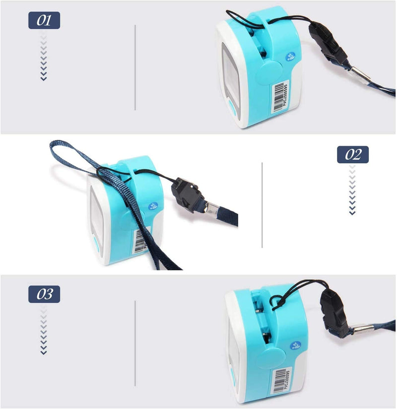 [Australia] - CONTEC LED CMS50M Pulse Oximeter,SpO2 and PR Value Waveform Blood Oxygen, Neck/Wrist Cord 