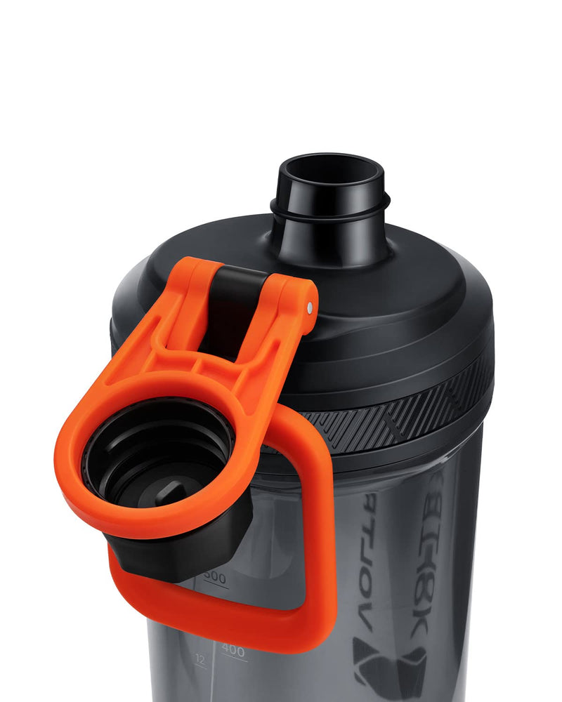 [Australia] - VOLTRX Electric Protein Shaker Bottle - USB Rechargeable Mixer Cup for Shakes and Meal Replacements, BPA-Free Tritan, 24oz orange 